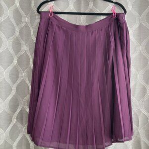 ModCloth Womens Pleated Lined Purple Skirt